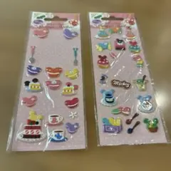 ミッキー ミニー お菓子シール 2シートセット　スイーツ