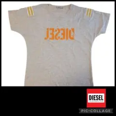 美品 DIESEL KIDS ディーゼル ロゴTシャツ 160 グレー 大人も◎