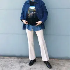 UNIQLO クリーム色 フレアパンツ　Sサイズ
