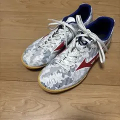 Mizuno フットサルシューズ ホワイト/ブルー/レッド