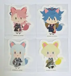 刀剣乱舞　きつね装備　ステッカー　左文字　4枚セット