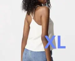 UNIQLO クレープジャージーブラキャミソール オフホワイト　XL