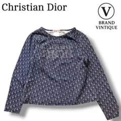 【美品】 クリスチャンディオール トロッター シャツ 長袖 ネイビー スタッズのサムネイル
