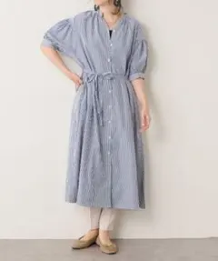 ナイスクラップ　共ベルト付 ローン羽織ワンピース