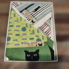 未使用　ATSUKO MATANO 猫デザイン　ハンカチ　セット