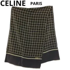 ★CELINE★ ストール シフォン マカダム Cロゴ シルク混 ブラック. ☆CELINE☆ ストール シフォン マカダム Cロゴ シルク混
