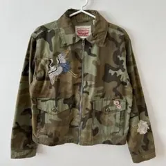 Levi's リーバイス カモフラ ミリタリージャケット 迷彩 ARMY 刺繍