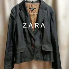 ZARA BASIC ダークデニムジャケット EUR 40