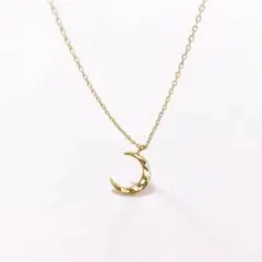 月のネックレス ゴールド ムーン シンプルネックレス