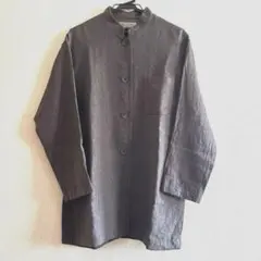 CA ET LA CACHER スタンドカラージャケット　イタリア製生地使用