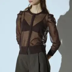 DOUBLE STANDARD CLOTHINGフロッキープリントパフスリーブのサムネイル
