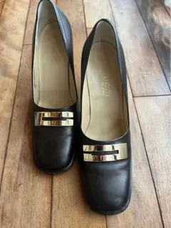 GUCCI レザーパンプス ブラウン 37
