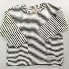 petitmainストライプデザイン長袖Ｔシャツ