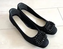 【Riz raffinee】リズラフィーネ 新品未使用 ビジューパンプス23cm