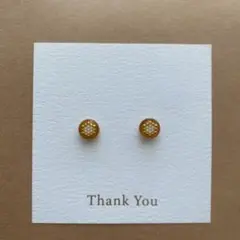 ba-598マロンカラー粒々パールピアス