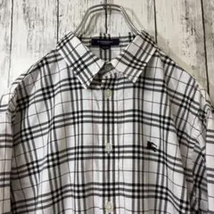 Burberry London ノバチェック　シャツ　ホワイト　山陽商会