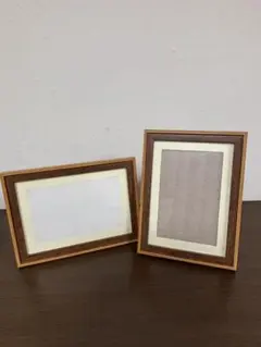 木製フォトフレーム 2個セット