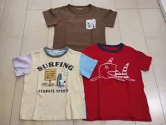 スヌーピー サーフィンなど Tシャツ 3枚セット