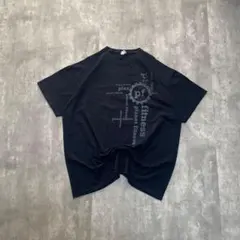 フルーツオブザルーム 古着 プリント Tシャツ 半袖 黒色 英文字 大きめ