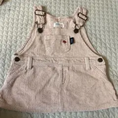 Polo ピンク コーデュロイ ジャンバースカート