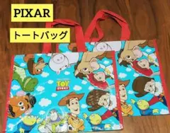 トイストーリー　トートバッグ　ポリバッグ　エコバッグ　雲柄　２枚セット