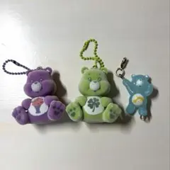 Care Bearsぬいぐるみマスコットキーホルダー　つまんでつなげてマスコット