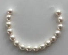 淡水パール　約7〜7.5ミリ　ホワイト　約12センチ