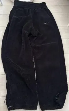 Gisher ボアパンツ ブラック L