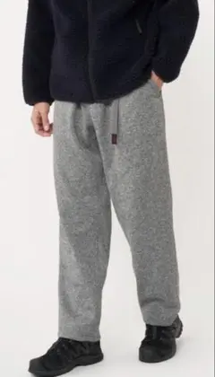 GRAMICCI ボンディングニットフリース イージーパンツ グレー