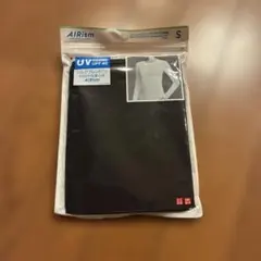 UNIQLO エアリズム UVカットクルーネックT 長袖 黒 S