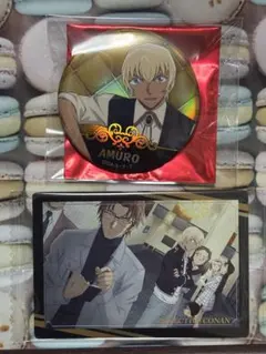 名探偵コナン 隻眼の残像 安室透 降谷零長椅子 缶バッジ カード