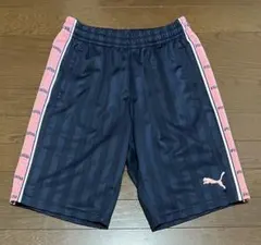 プーマジャージ　下　 ハーフパンツ　ネイビー　ピンク　Mサイズ　プージャ