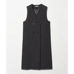 未使用】DES PRES デプレ リネンファブリックコンビロングジレ