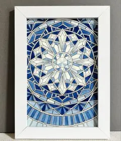 「青色の輝き」　水彩　ペン画　原画　イラスト