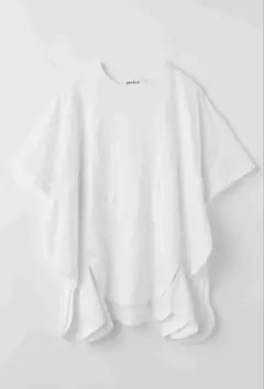 ENFOLD CURVE-SILHOUETTE T-SHIRT 白のサムネイル
