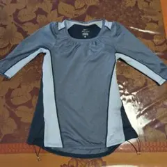 Nike Dri-FIT ブルーグレー 7分袖チュニック S