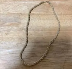 ゴールドシルバーツイストネックレス