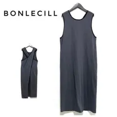 BONLECILL バッククロス パイピング ロングワンピース スリット F
