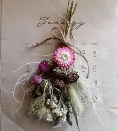 ⑦　ナチュラルスワッグ　ドライフラワー　お花mix　お値下げ不可