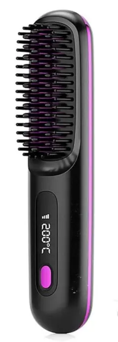 USB充電式ヘアアイロンブラシ