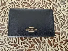 COACH 名刺入れ カードケース ブラックのサムネイル