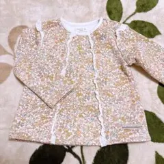 Biquette Club 裏起毛　花柄フリル長袖カットソー 95