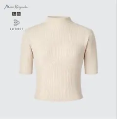 【Mame Kurogouchi ×UNIQLO】3Dメッシュセーター（5分袖）のサムネイル