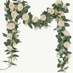 フェイクグリーン造花　結婚式　ウェルカムボードパーティー花嫁　バラ　ウエディング