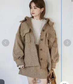 値下げしました Heather ツイードジャケットツイードスカート セットアップ