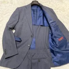 希少XL相当 エルメネジルドゼニア セットアップ グレー ピンクストライプ