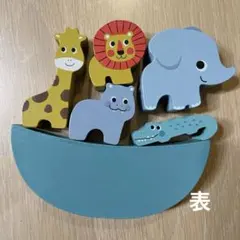 スリコ　木製つみき　動物 知育玩具　バランスボードのサムネイル