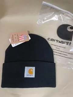【新品未使用品】CARHARTT★カーハートニット帽 フリーサイズ ウィンター黒