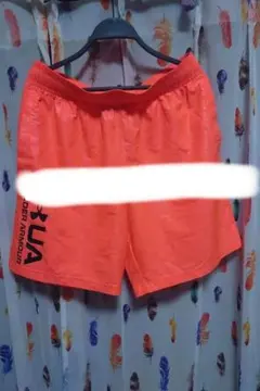 アンダーアーマー　メンズ　ハーフパンツ　XXLサイズ　ベータ（蛍光オレンジ）迷彩