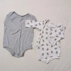 プティマイン　オーガニックコットン　ロンパース　80